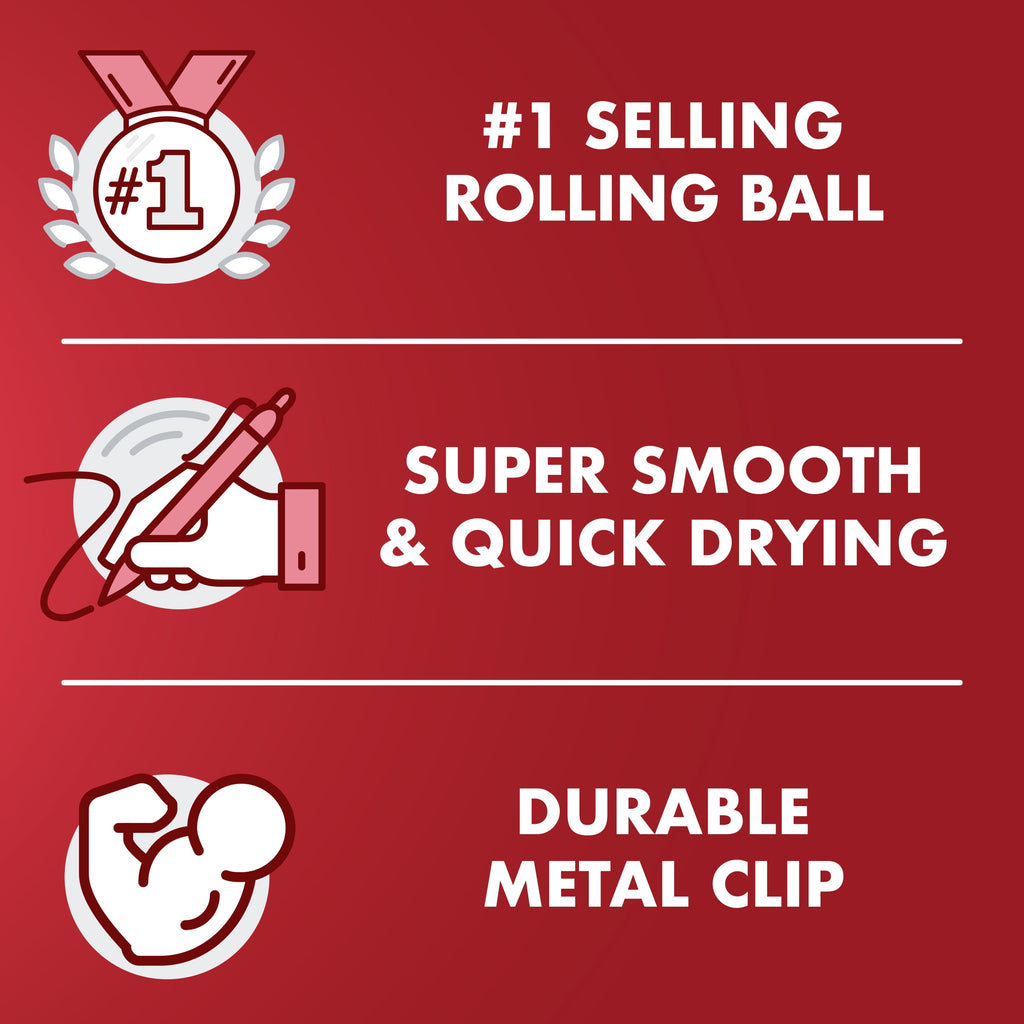 Pilot Precise V5 Rolling Ball Pens, Extra Fine, 0.5mm, Black Ink, 4 Pack