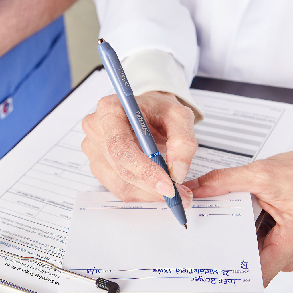 Sharpie S-Gel, Gel Pens, Medium Point (0.7mm), Black Ink Gel Pens, 8 Count