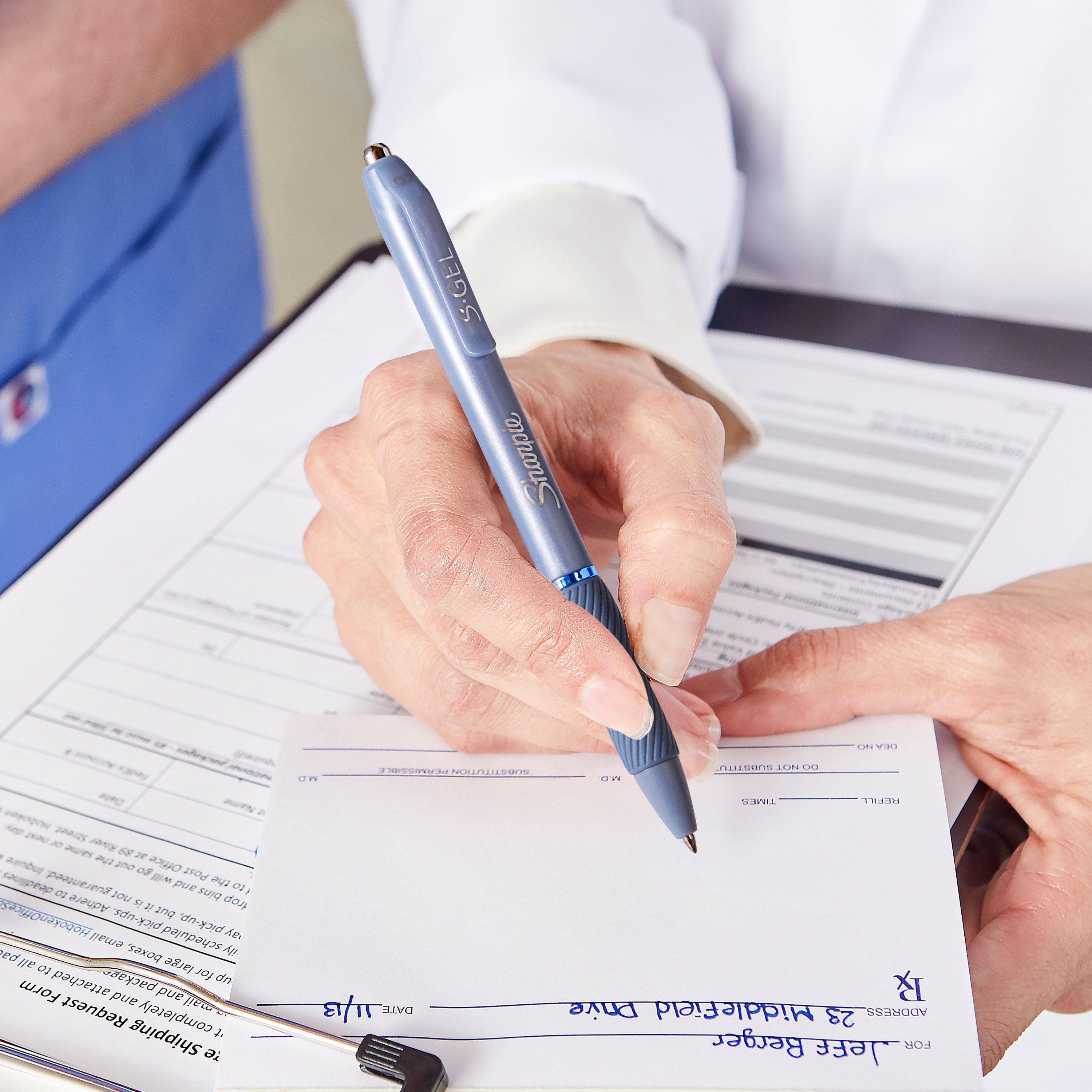 Sharpie S-Gel, Gel Pens, Medium Point (0.7mm), Black Ink Gel Pens, 8 Count