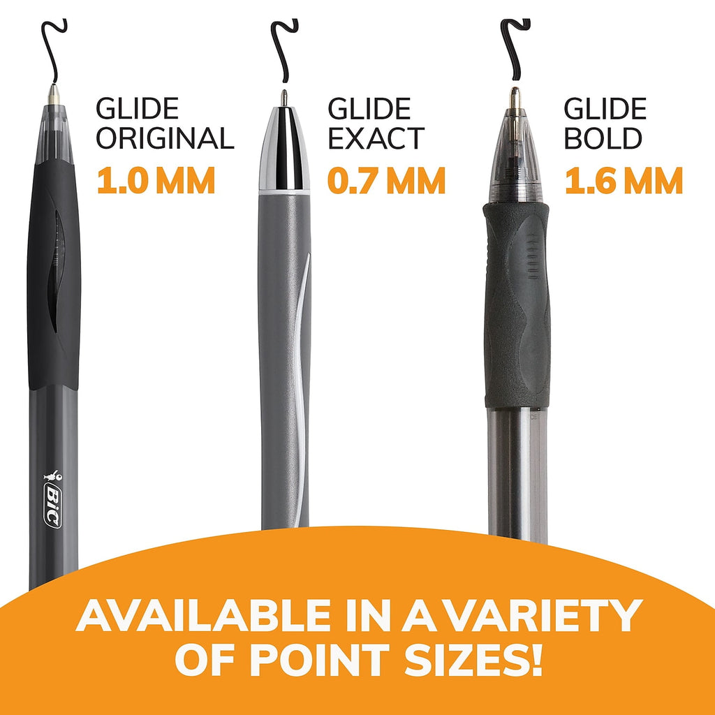 BIC Velocity Retractable Ballpoint Pens Bold Point Black Ink 859025