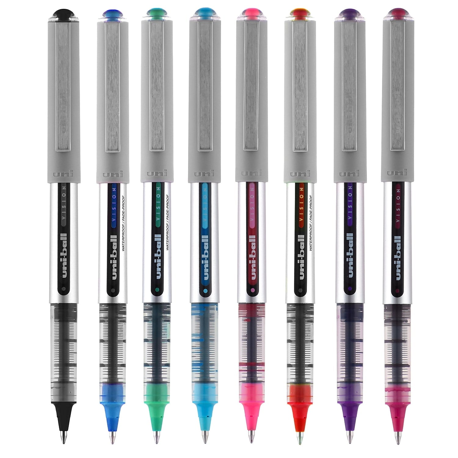 Uni-Ball Rollerball Pen Nonrefillable 0.7 mm 5/PK BE/GN/PK/RD/PE 60381PP
