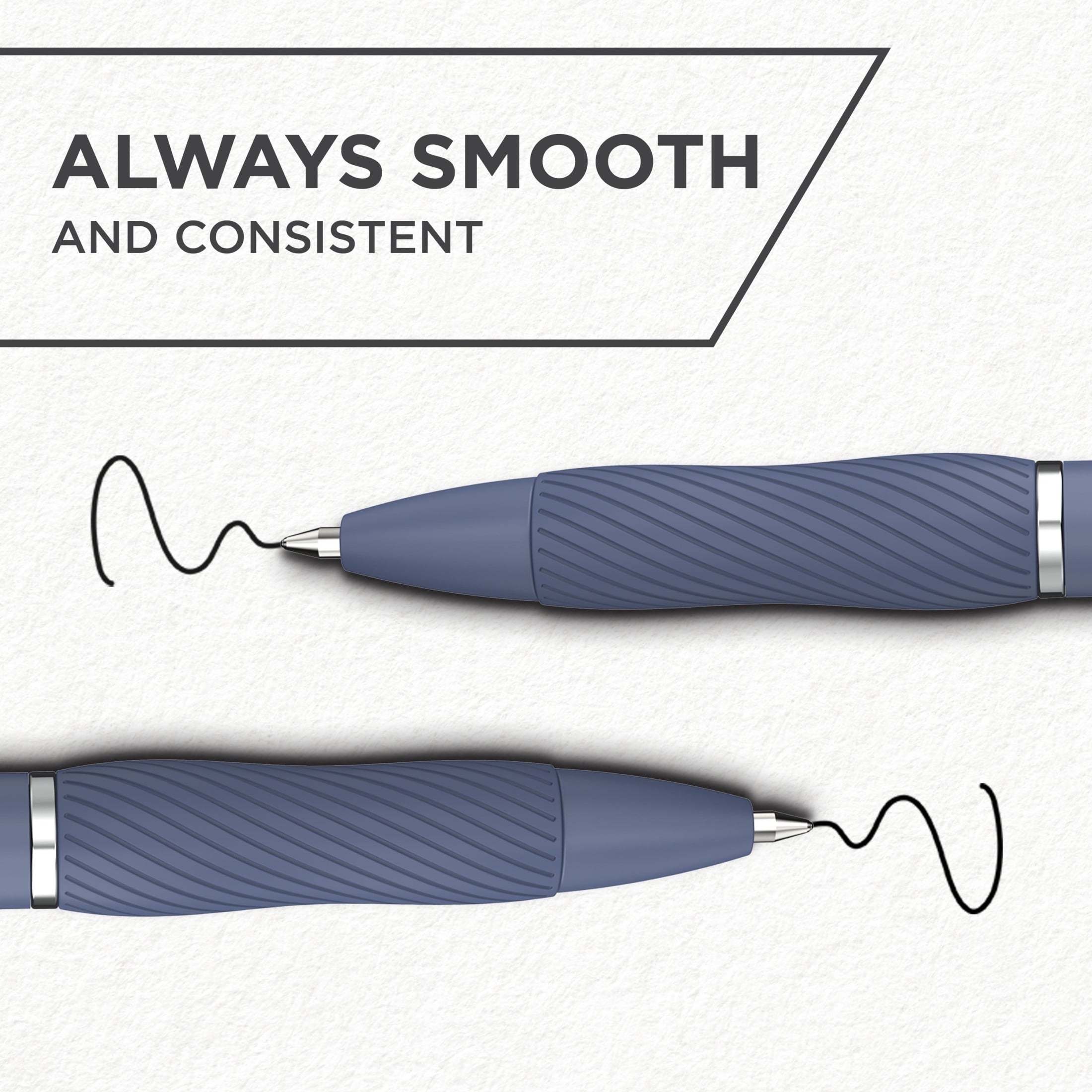 Sharpie S-Gel, Gel Pens, Medium Point (0.7mm), Moonlit Midnight Barrel, Black Ink, 4 Count