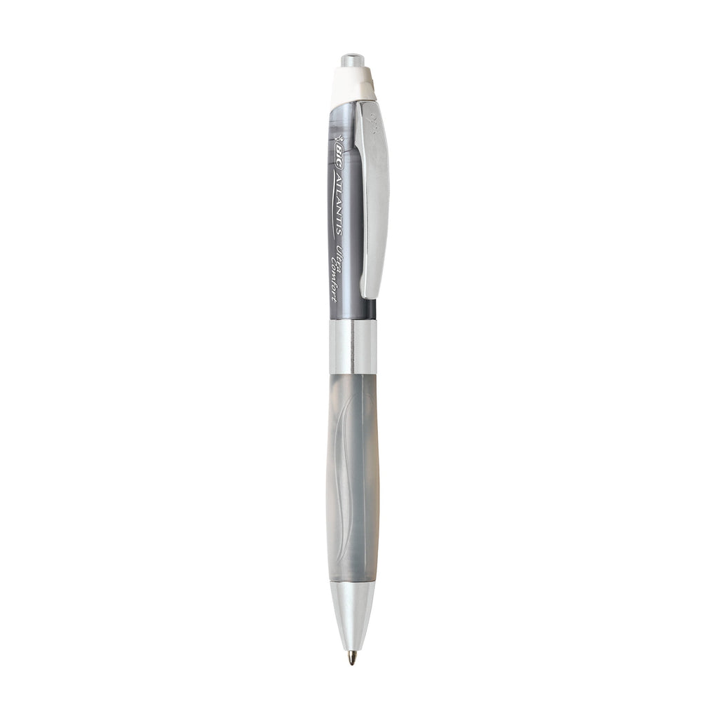 BIC Glide Comfort Retractable Ball Pen, Medium Point, 1.00 mm, Black Ink, 1 Count