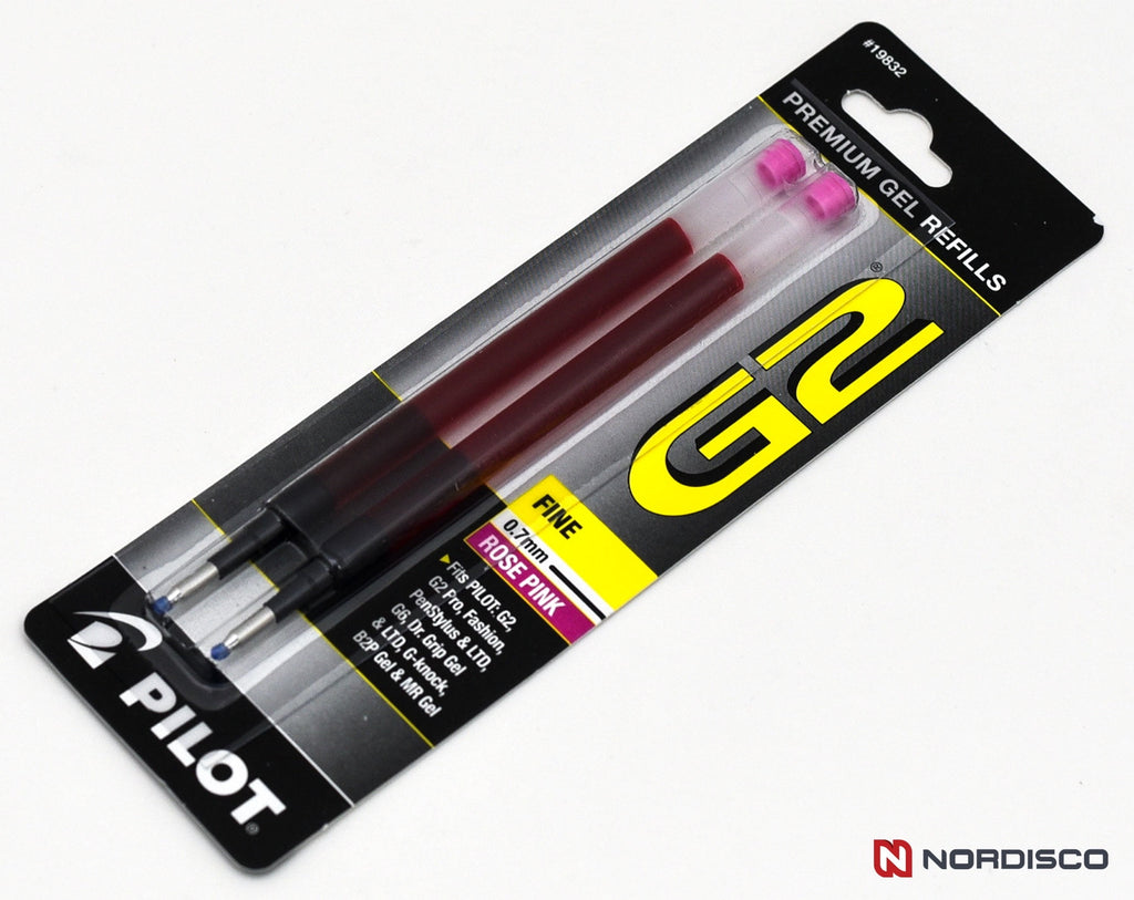 Pilot G2 07 18349 Pens & Refills, Rose Pink Gel Ink, 0.7mm Fine
