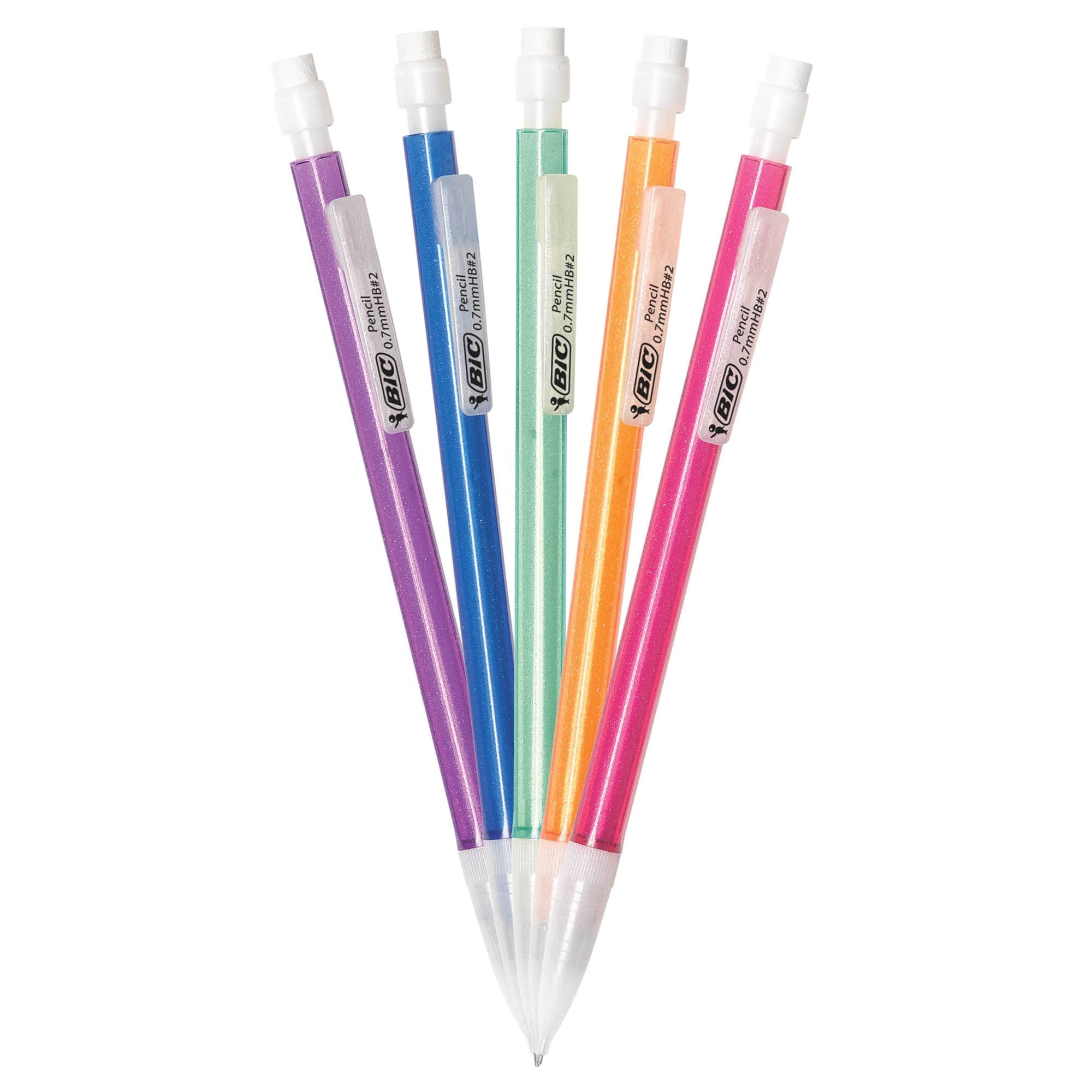 BIC Xtra-Sparkle Mechanical Pencil, 0.7mm, 10-Pack