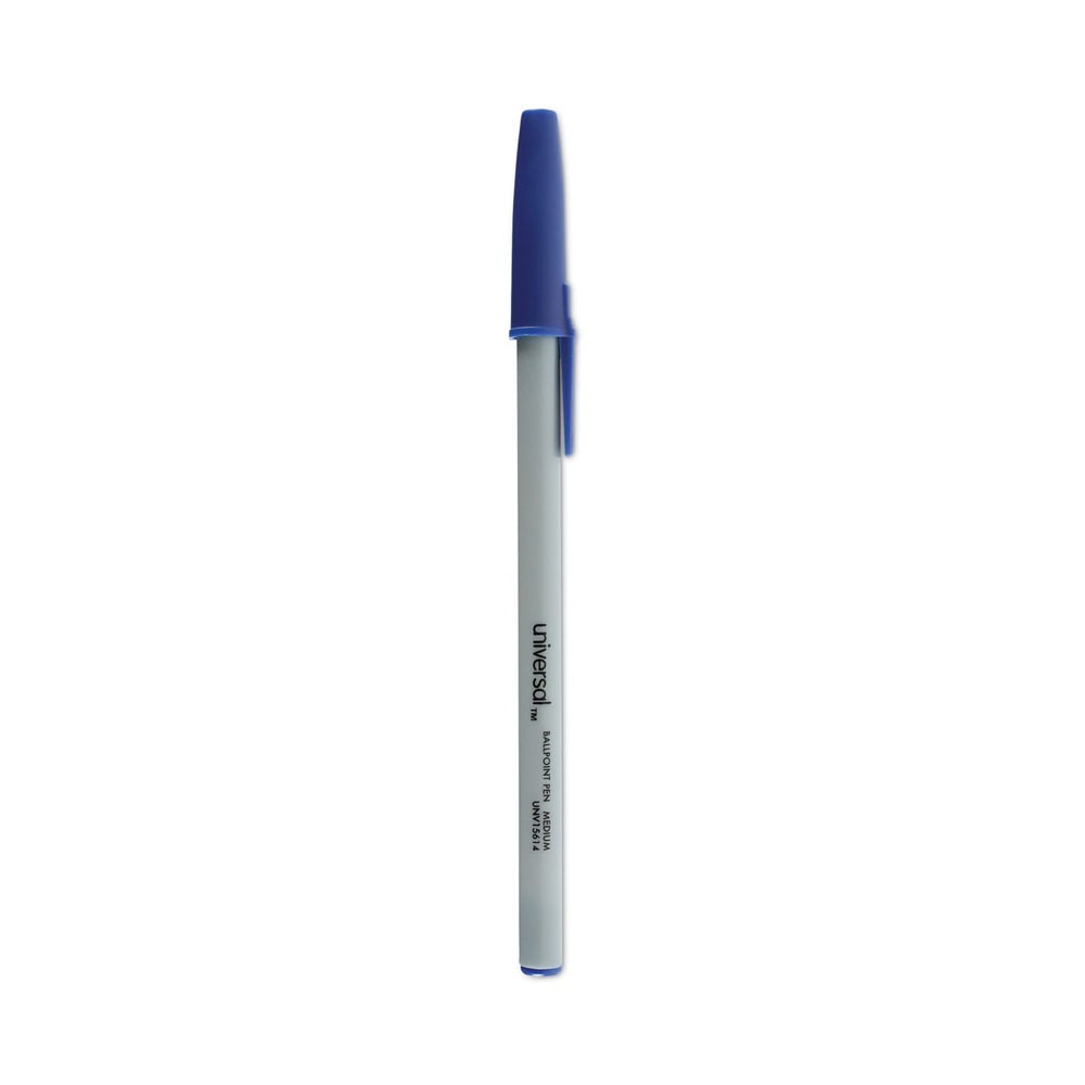 UNIVERSAL Economy Ballpoint Stick Oil-Based Pen Blue Ink Medium 60/Pack 15614