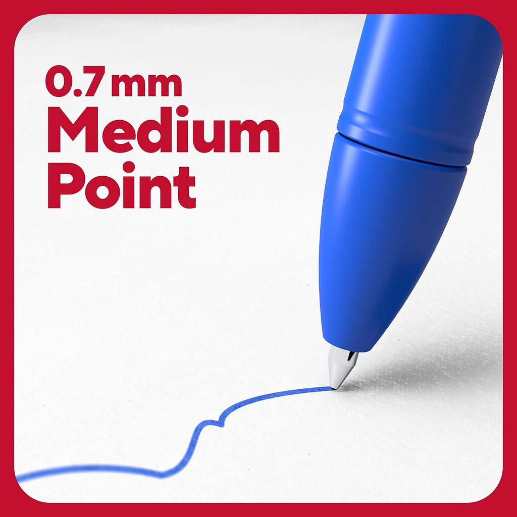 TRU RED Quick Dry Gel Pens Med Point 0.7mm Asst 12/Pack TR54483