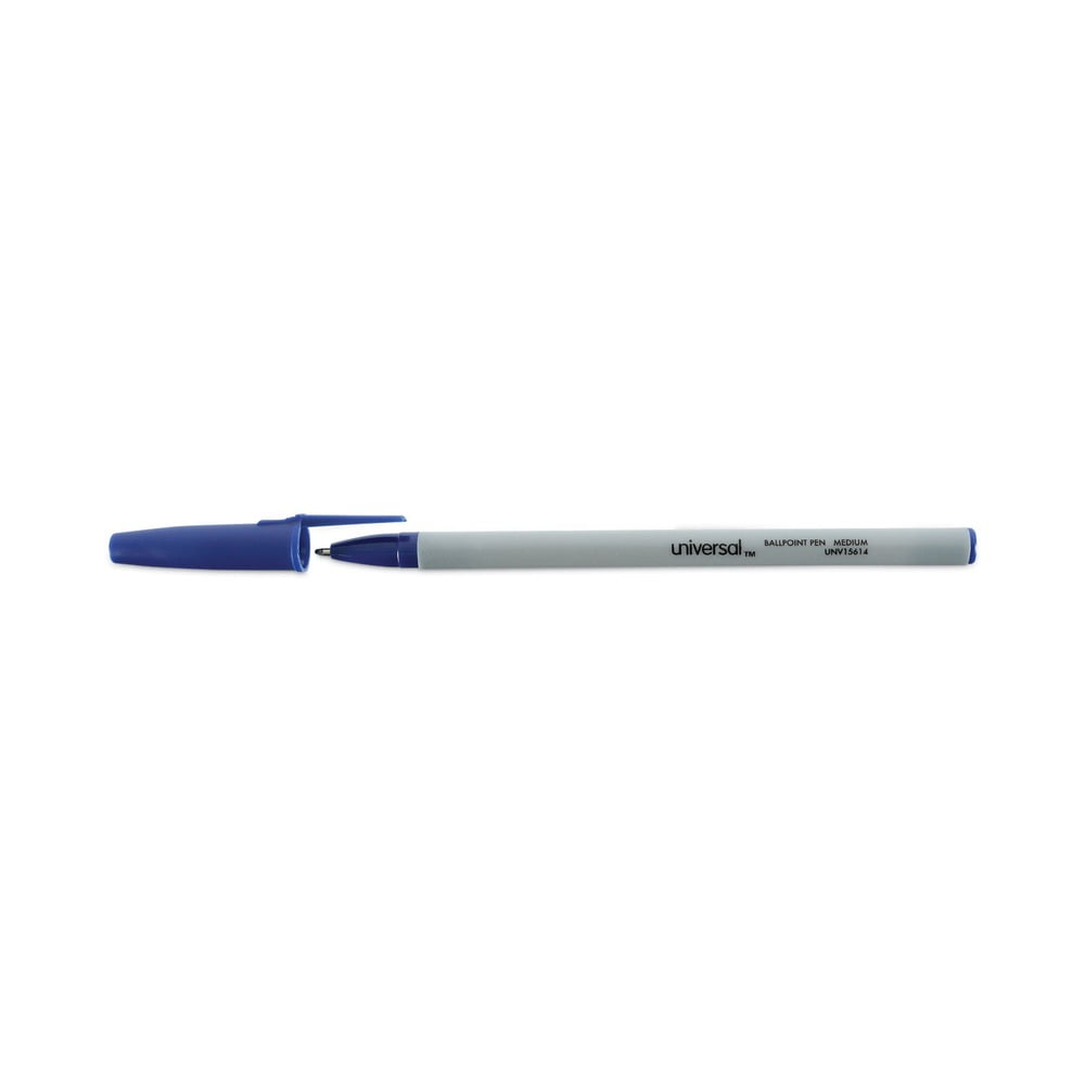 UNIVERSAL Economy Ballpoint Stick Oil-Based Pen Blue Ink Medium 60/Pack 15614