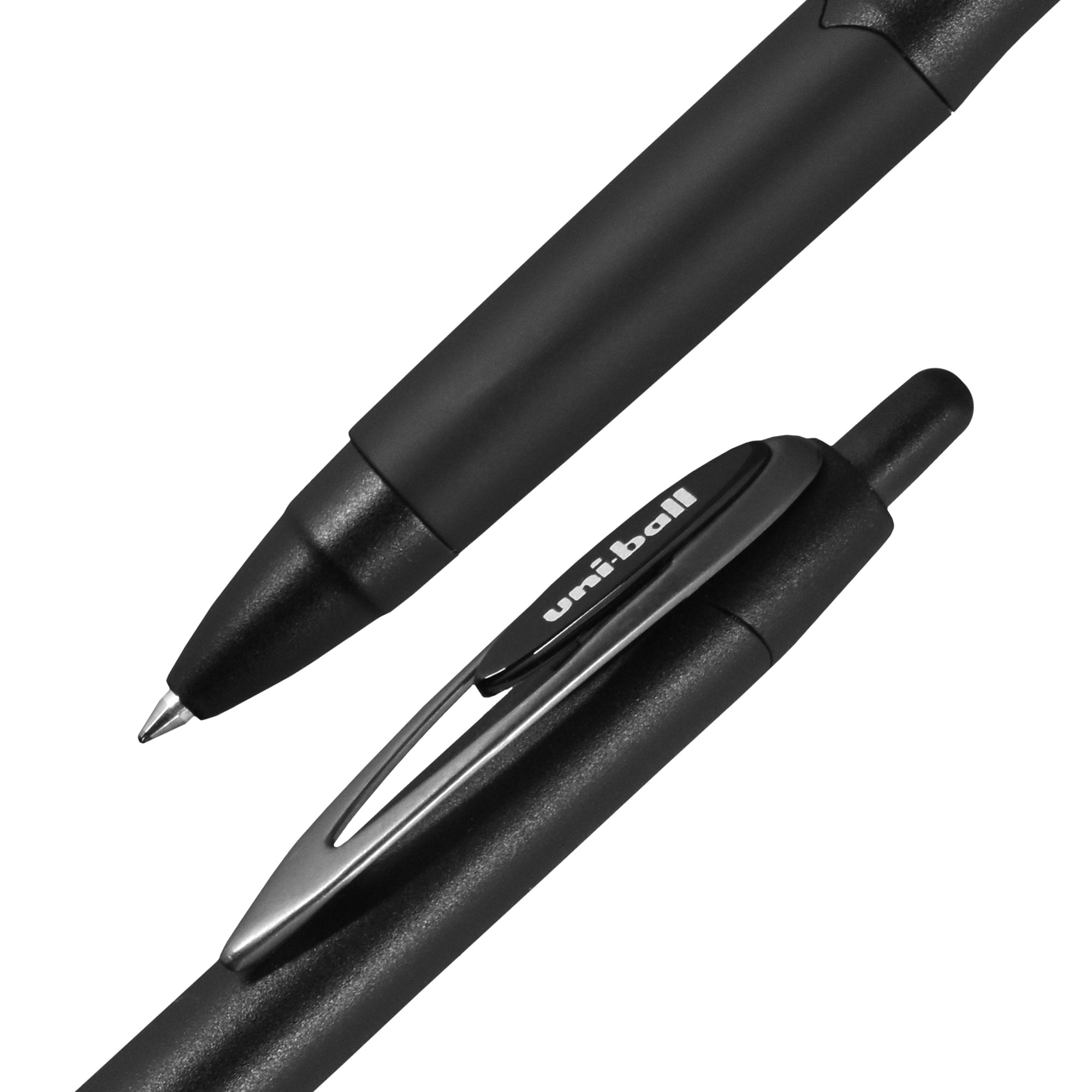 Uniball 207 Plus+ Retractable Gel Pens, Medium Point (0.7mm), Black Ink, 4 Count