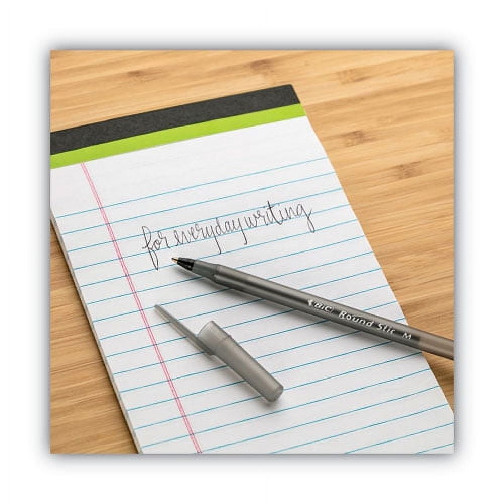 Round Stic Xtra Life Ballpoint Pen Value Pack, Stick, Medium 1 Mm, Black Ink, Smoke Barrel, 60/box | Bundle of 2 Boxes