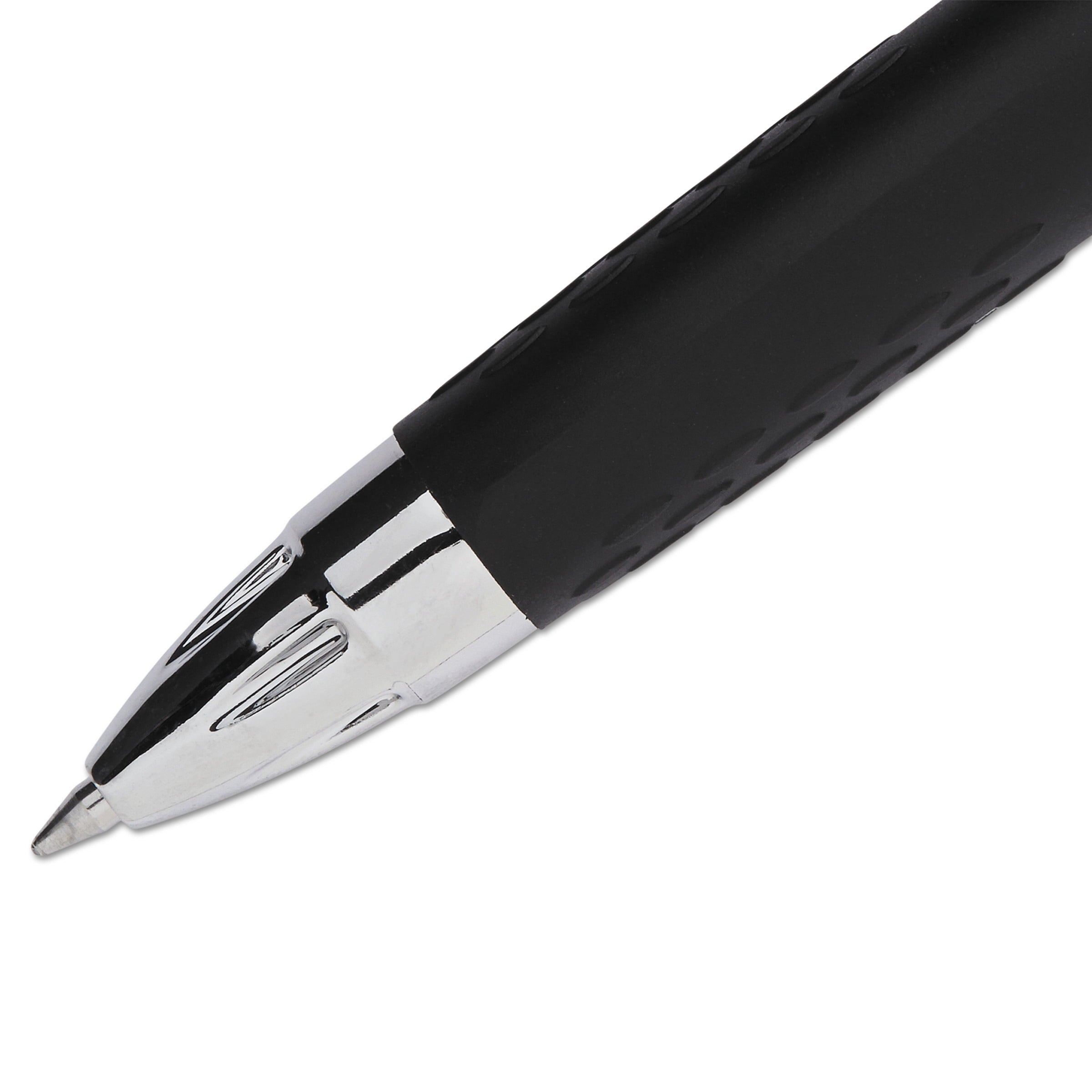 uni-ball 207 Retractable Gel Pens, Medium Point, Black, 4 Pack