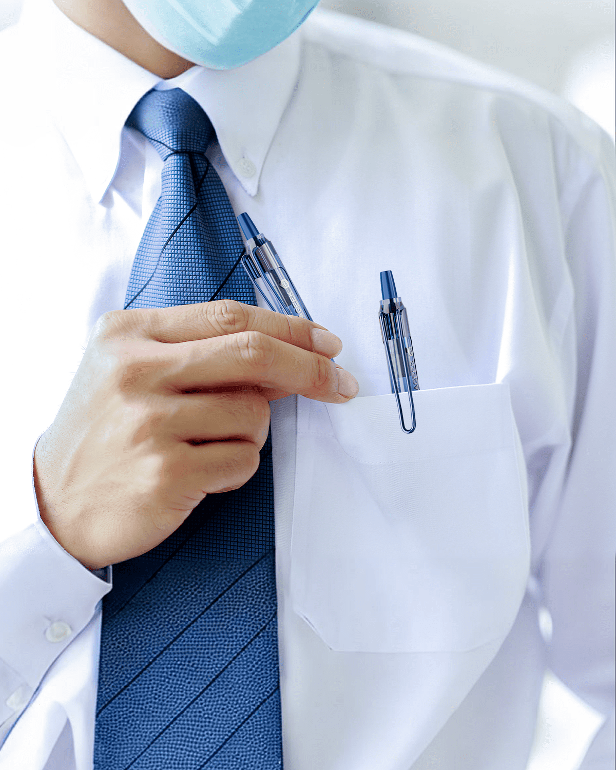 STAGEEK Blue Gel Pens, Quick Dry Blue Ink Pens, 0.5mm Fine Point Retractable Smooth Writing Pens,12