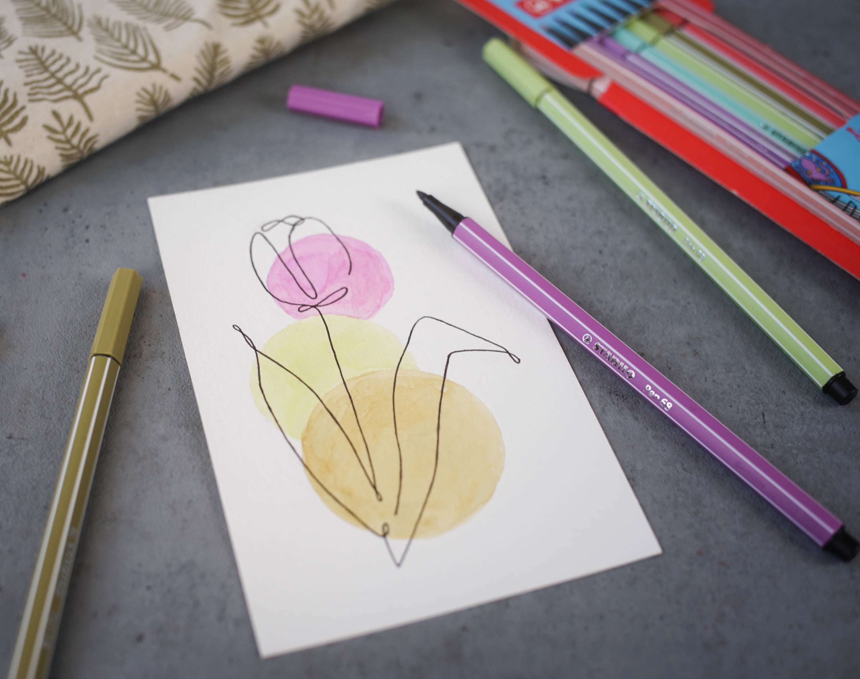 STABILO Pen 68 Wallet, 6-Color, Neon