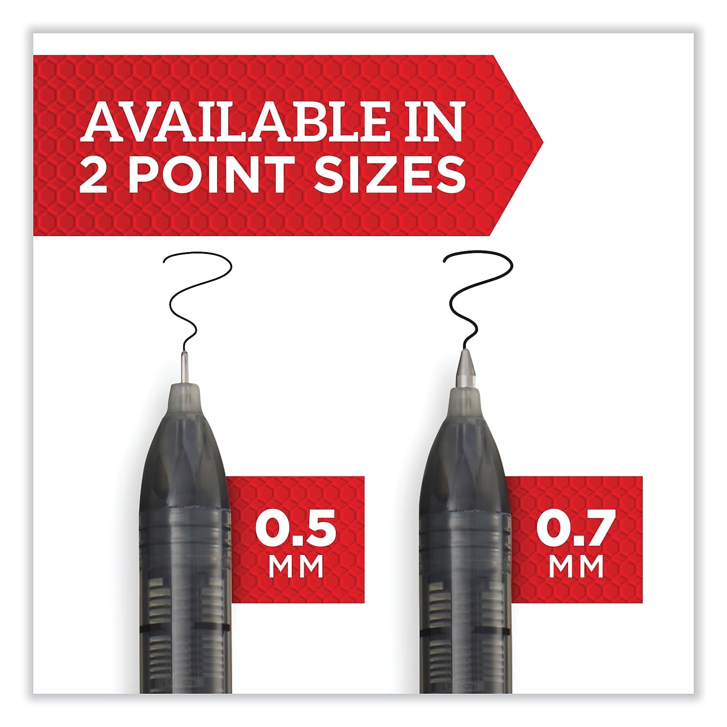 Sharpie Rollerball Pen, Arrow Point (0.7mm) Pen for Bold Lines, Red Ink, 12 Count