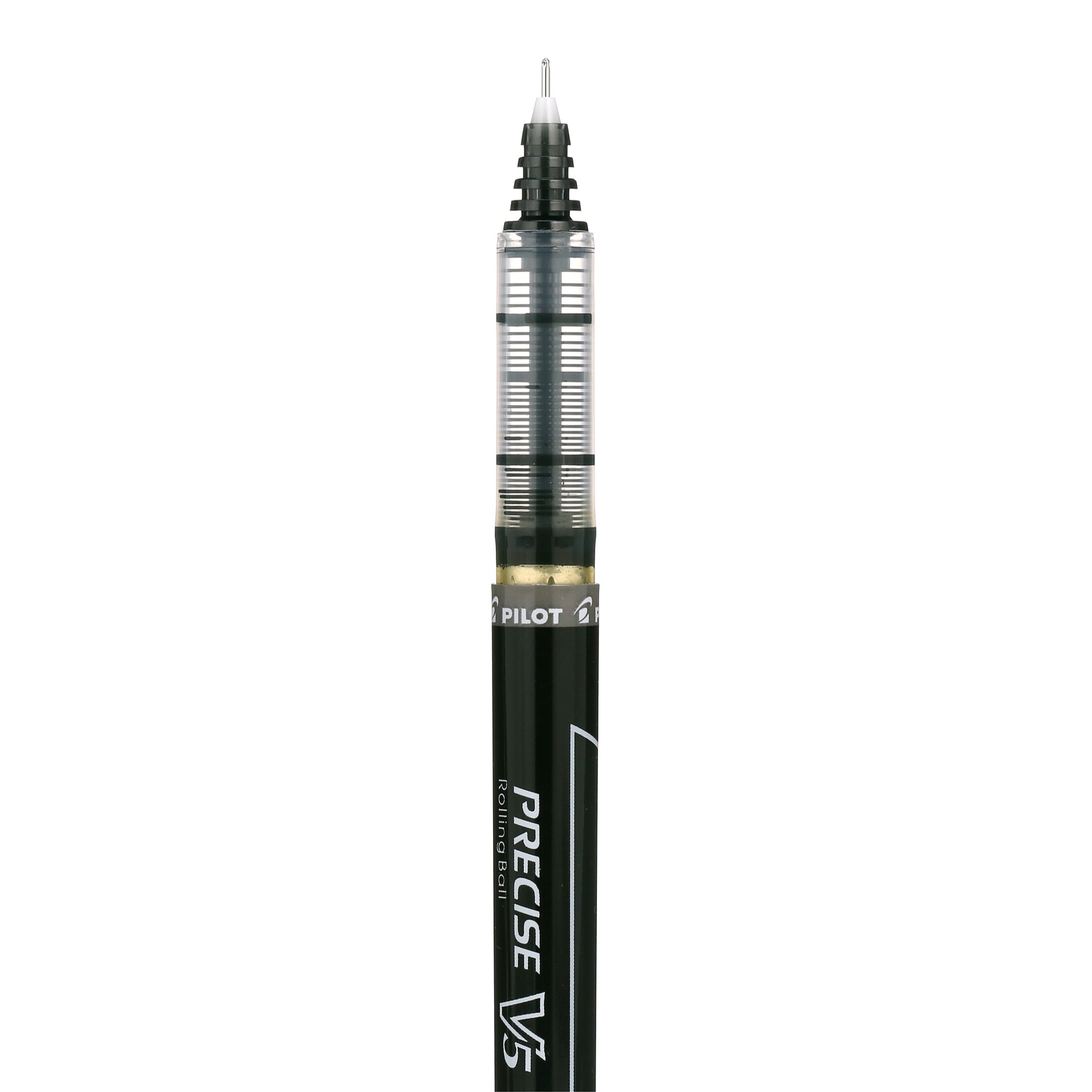 Pilot Precise V5 Rolling Ball Pens, Extra Fine, 0.5mm, Black Ink, 4 Pack
