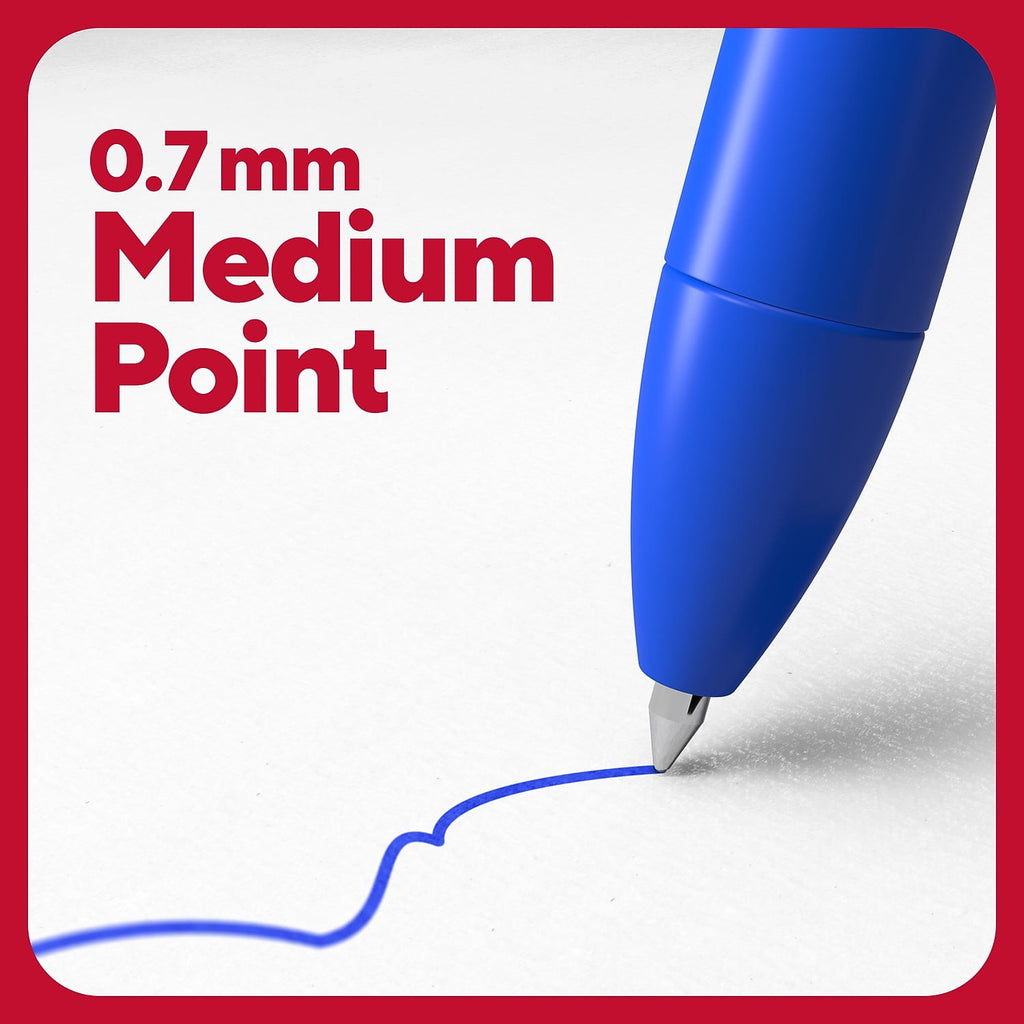 TRU RED Retractable Quick Dry Gel Pens Med Point 0.7mm Asst TR54501