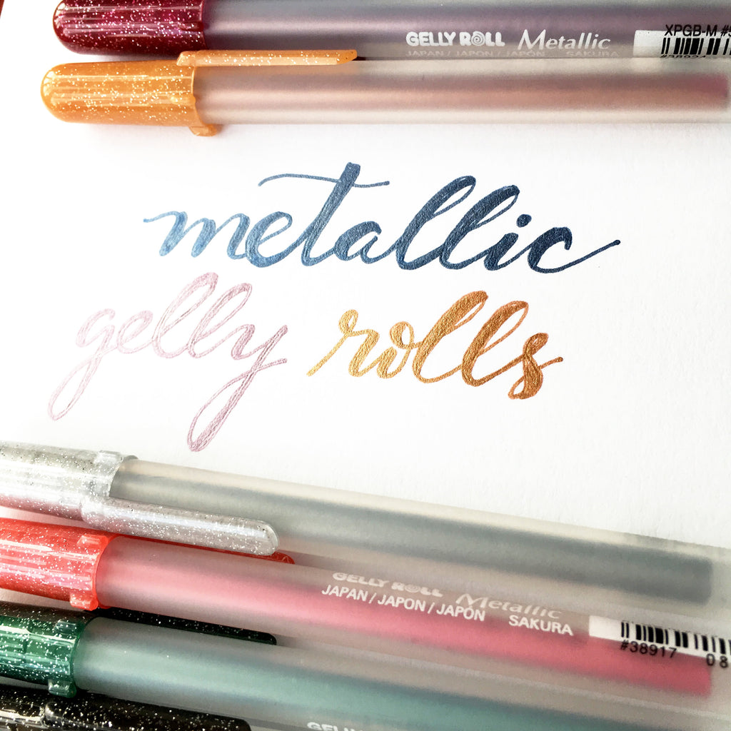 Sakura Gelly Roll Pen Set, 10 Metallic Colored Gel Pens