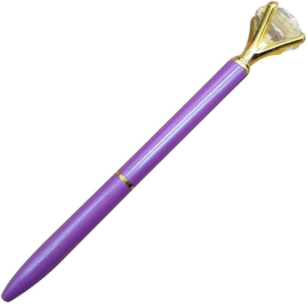 Shldybc Cute Ballpoint Pens for Note Writing, Crystal Ball Pens Office Supplies for Women & Men, Large Diamond Ballpoint Pens, Good Gift Journaling Pens for Everyday Writing Activities