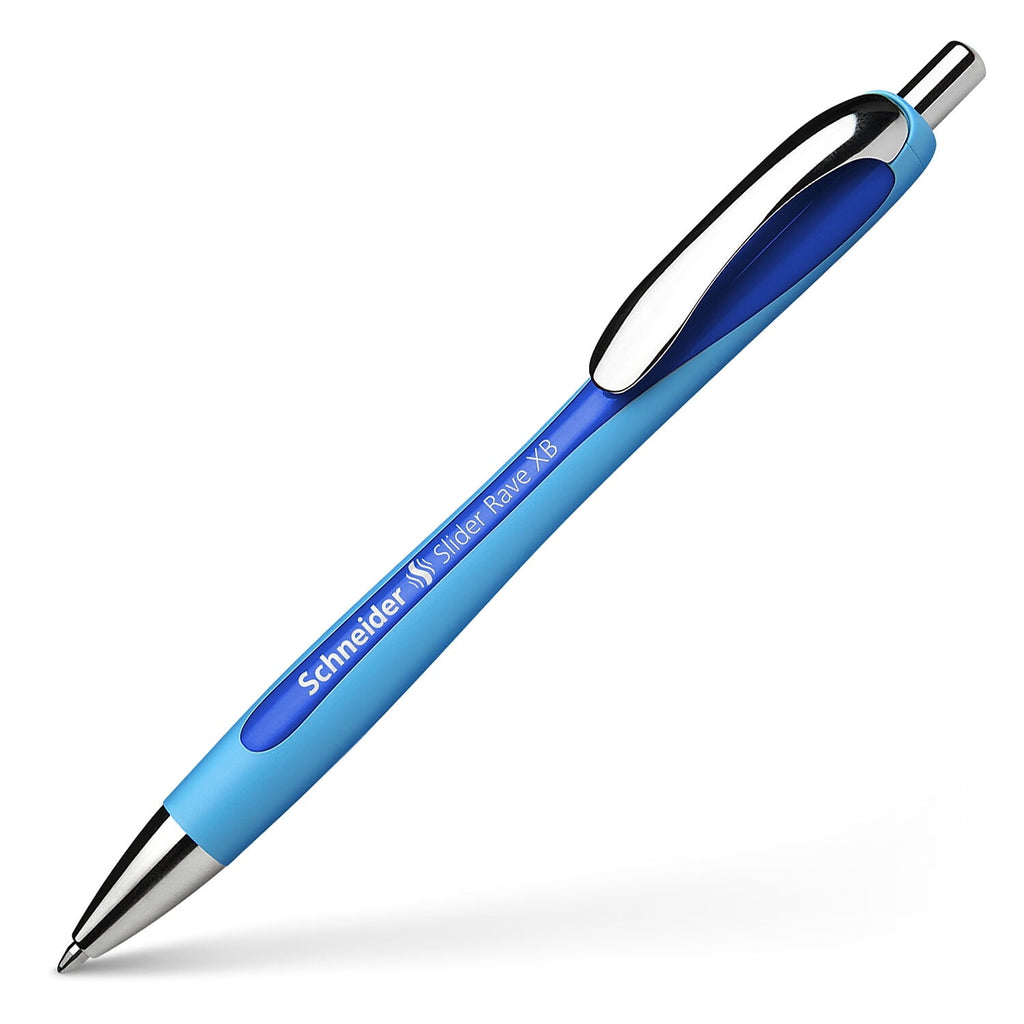 Schneider Slider Rave XB Retractable Ballpoint Pen Extra Bold Point Blue Ink 5/Box (PSY132503)