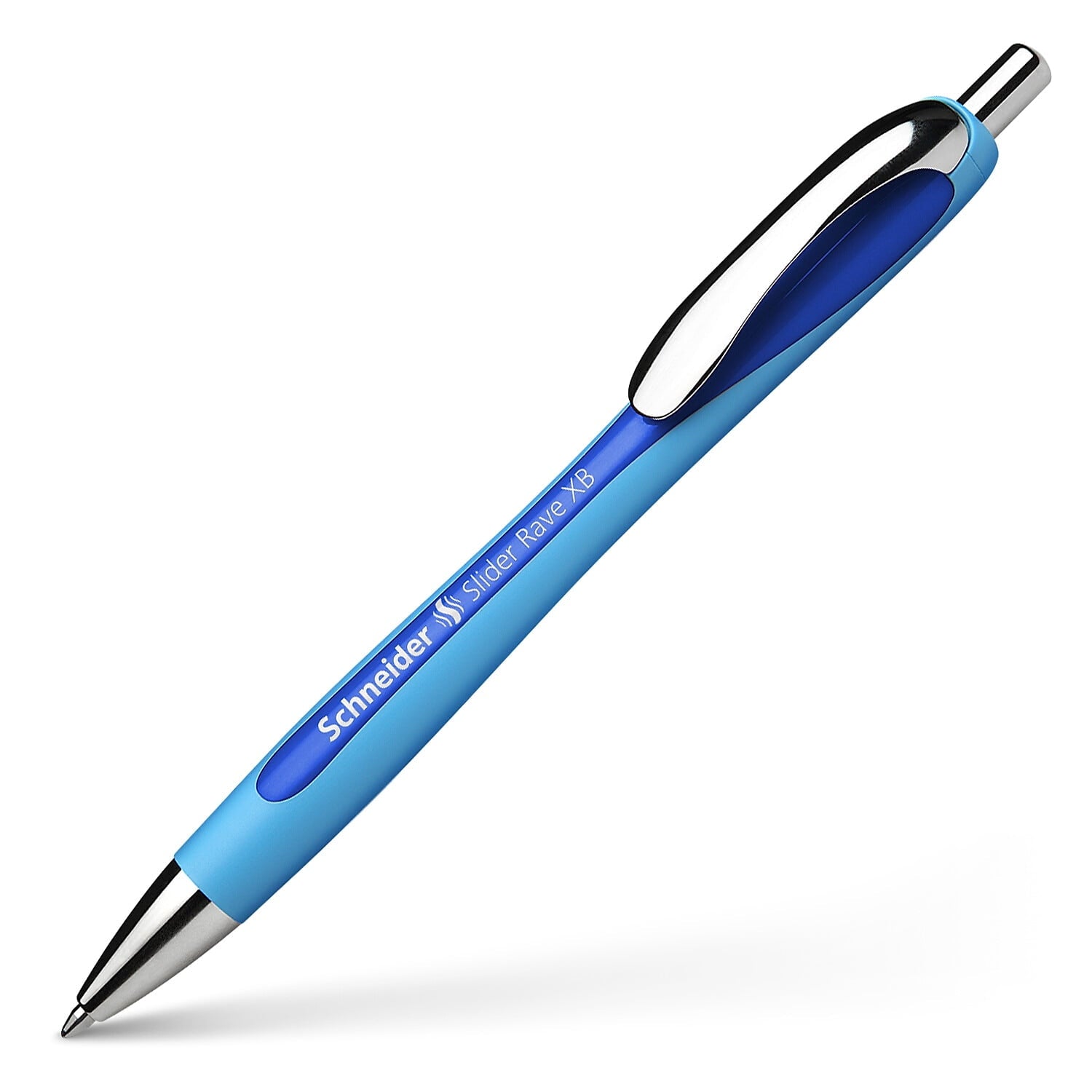 Schneider Slider Rave XB Retractable Ballpoint Pen Extra Bold Point Blue Ink 5/Box (PSY132503)
