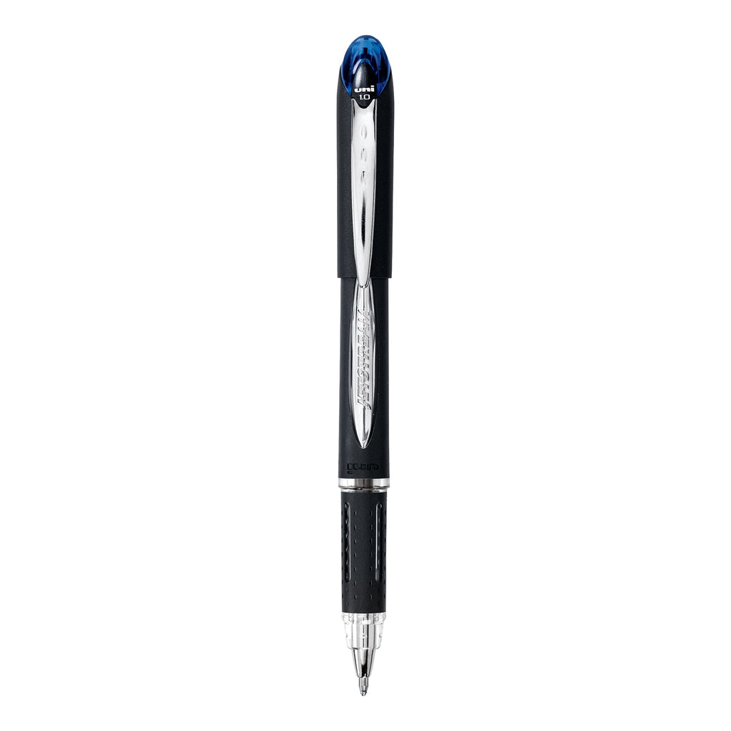 Uniball Jetstream Stick Ballpoint Pens, Medium Point (1.0mm), Blue Ink, 12 Count