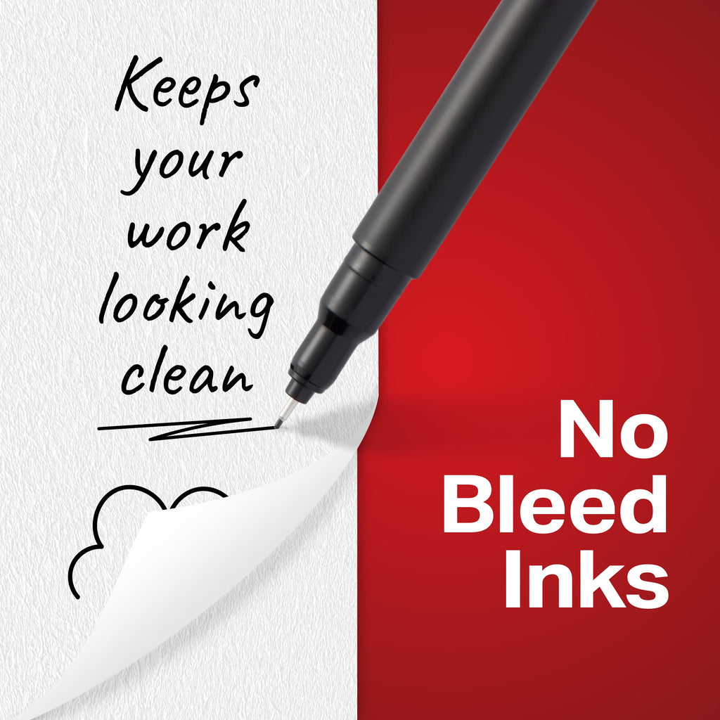 Sharpie Pens, Felt Tip Pens, Fine Point (0.4mm), Black, 2 Count