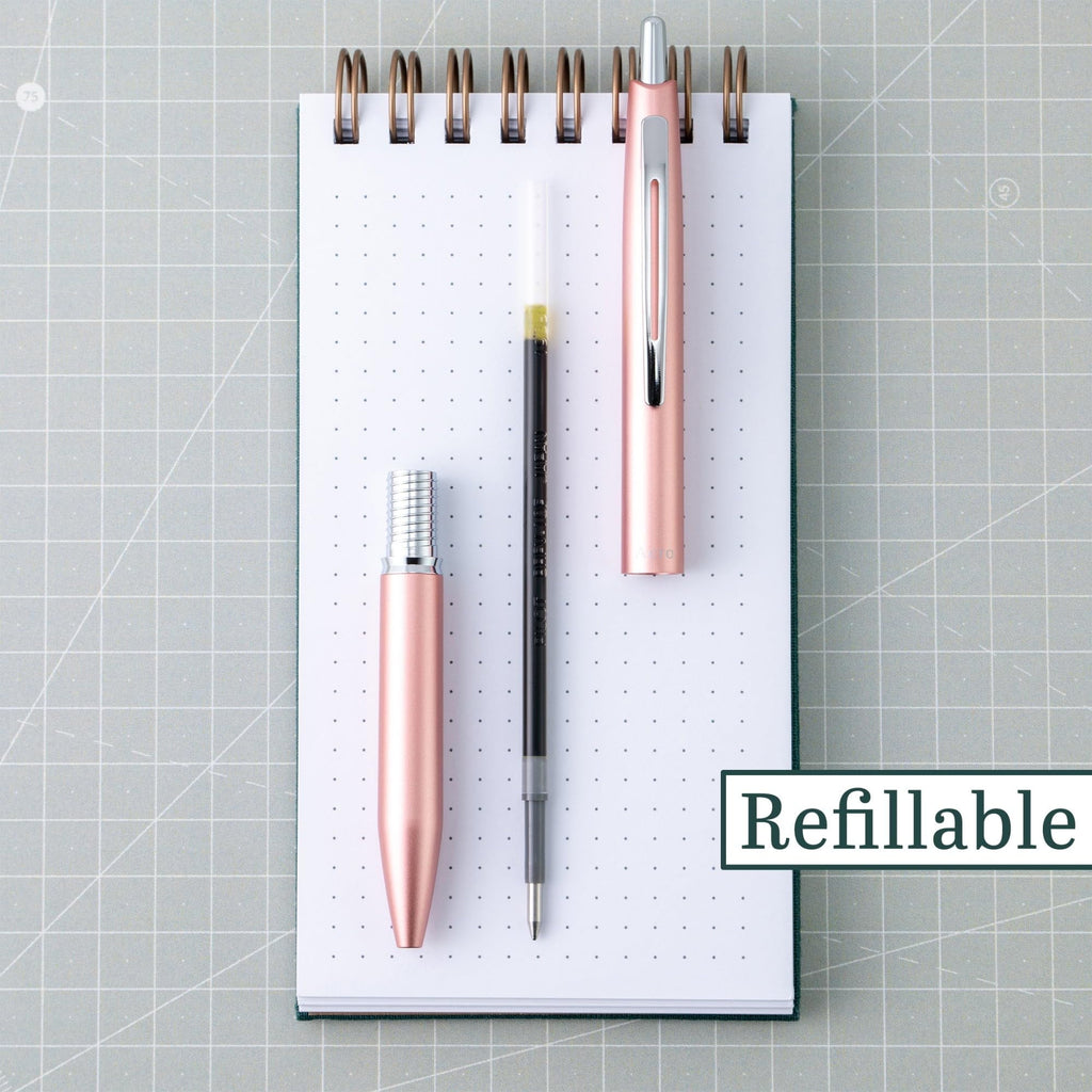 Pilot® Acroball 1000 Ultra-Premium Ballpoint Pen, Fine Point, 0.7 mm, Rose Gold Barrel, Black Ink