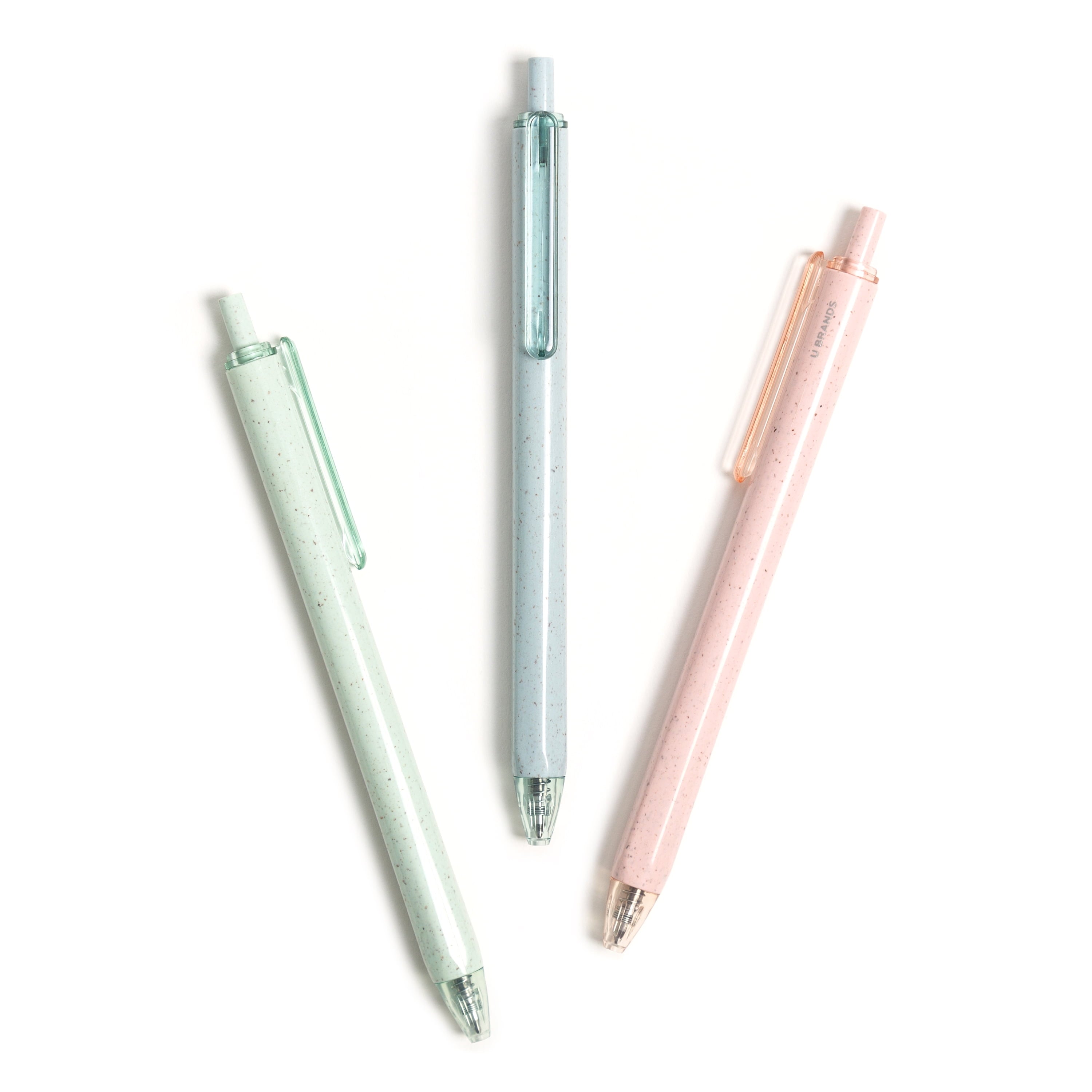 U Brands U-Eco Gel Pen, Black Ink, Pastel Speckle, 4 Count, 0.7mm