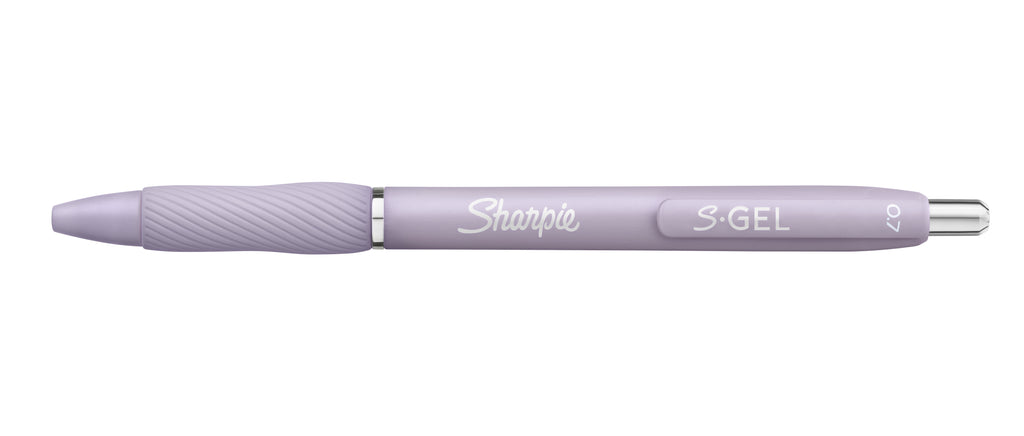 Sharpie S-Gel Pens, Medium Point (0.7mm), Violet Barrel, Black Ink, 4 Count